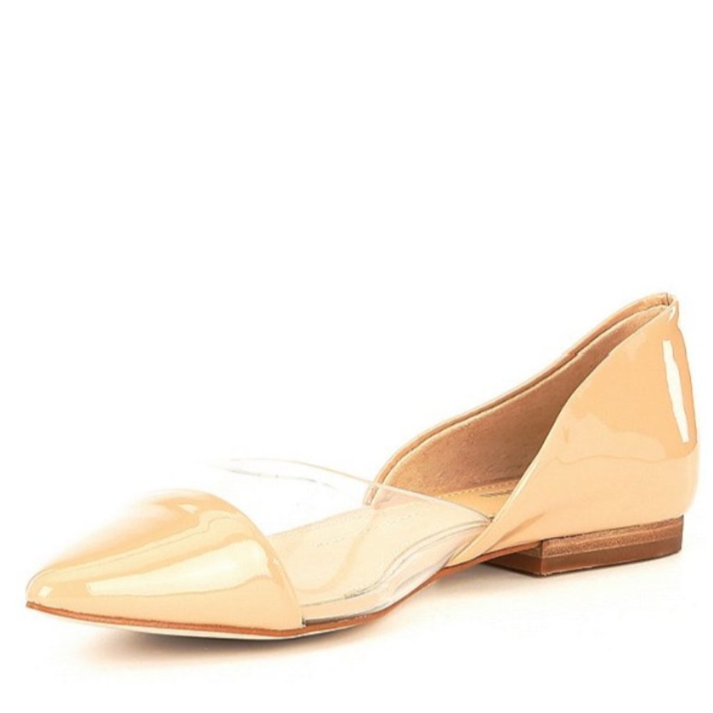 Gianni Bini Soreene Patent Leather & Clear Vinyl P